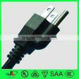 Stripped Female End Type and NEMA Male End Type 3 Pin Plug With Round Cable thumbnail-3