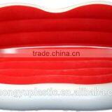 Comfortable Two Person Waterproof Flocked Inflatable Sofa