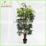 Indoor Decorative Artificial Palm Trees Plastic Trunk