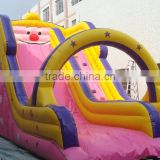 cheap commercial giant 0.55mm PVC tarpaulin inflatable slide, inflatable jumping slide for sale