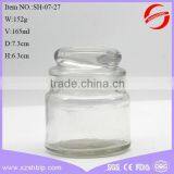 Antique Glass Storage Jar for Spice With Glass Lid in Different Shape and Surface Treatment thumbnail-3