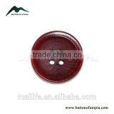 4 Holes Fancy DTM Red Natural Corozo Nut Buttons thumbnail-1