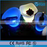 pe Material Illuminated Rgb Color Changing Solar Lighted Planters and Flower Pots