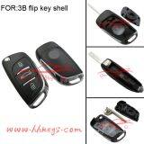 3 Button With Logo for Citroen Flip Key Cover 307 Blade thumbnail-5