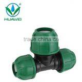 PN10 New Working Pressure LDPE Pipe Reducing Thread Tee