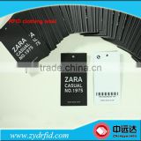 Custom Printed Label RFID Hangtag for Clothing Management