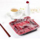 Red Color Disposable Food Containers Wholesale Takeaway Microwave PP Food Container 4-compartment Box thumbnail-3