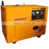 Single Cylinder Open Frame & Silent Diesel Generator Set SDE8000T thumbnail-1