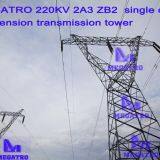 MEGATRO 220KV 2A3 ZB2 Single Circuit Suspension Transmission Tower thumbnail-1