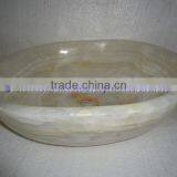 Top Quality PURE WHITE ONYX OVAL SHAPED SINKS AND BASINS thumbnail-6