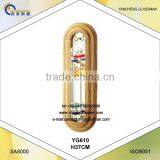 Galileo Thermometer With Rounded Wooden Frame YG610 thumbnail-1
