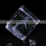 2016 Hot Sale Square Crystal 3D Laser Engraving For Paperweight