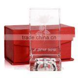 3d Laser Crystal Engraving Rose Valentine Gift thumbnail-5