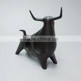 Resin Matt Black Interior Decorative Bull Statue thumbnail-5