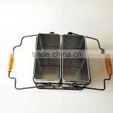 Organizer Office Desk Tidy Kids Pencils Storage Holder Metal Caddy Pen Container Basket thumbnail-4