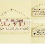 High Grade Fine Welcome Card Handmade Wood Doorplate for Shop thumbnail-4