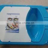 3 in 1 Flexible Plastic Cutting Board With Colander and Washing Basin thumbnail-2