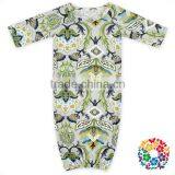 Long Sleeves Infant Toddle Baby Beige Sleeper Gowns thumbnail-2