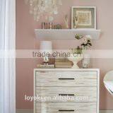 Living Room Wall Mounted Shelf Floating Wedge Shelf Set of 2 thumbnail-2