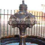 Bronze Garden Swan Water Fountain With Lion Head thumbnail-3