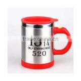 Battery Powered Coffee Cup Warmer Stainless Steel Electric Mug Coffee Cup With Handle thumbnail-6