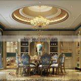 Elegant Romantic Interior Rendering Design of Classic European Dining Hall BF11-11263b thumbnail-1