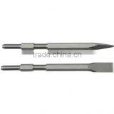 2 Piece 11/16 In. Flat Point Breaker Chisel Set Rock Breaker Chisel Chisel and Punch Set Wood Carving Chisel Set thumbnail-1