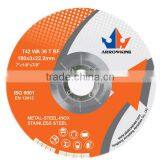 7"(180x3x22.2mm) Depressed Center Resin Bonded Reinforced Cutting Wheel For Stainless Steel thumbnail-1