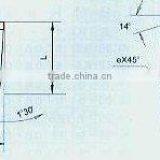 GB5245-85 And YS/T79-1994 Standard Welding Blade--For parting tool and grooving tool