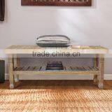 Teak Bench Whitewashed Japan Natural thumbnail-1