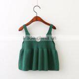 Wholesale Child Knit Pattern Kids Sleeveless Cotton Vest the Spaghetti Straps Sweater Dress thumbnail-2