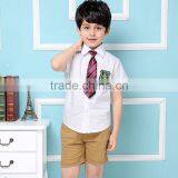 Custom Primary School Shirt /Short Skirt And Pants For Children Summer School Uniform thumbnail-4