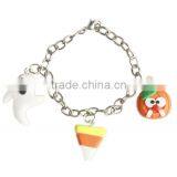 White Turquoise Skull Beads Bracelets Mens Skull Charm Bracelets for 2016 Halloween Day Gifts thumbnail-4