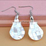 2017 Quality White Shell Earrings Handmade Mosaic Earrings New Product Paua Shell Earrings thumbnail-4