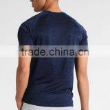 MGOO Manufacturer Offered Blue Color Dry Fit Plain T-shirts Mens Short Sleeve Sports T Shirt thumbnail-2