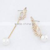 Zm33723a Fashion Jewelry 2017 Latest Unique Design Gold Plated Earrings thumbnail-3