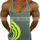 Low Cut Singlet Tops Custom Gym Singlets Cool Dry Mens Singlet thumbnail-4