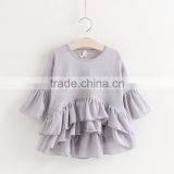 Baby Chiffon Fabric Clothes Girl Cotton Shirts Solid Color Summer Clothing