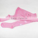 Pink Socks Long Tights Girl Strip Pink Socks thumbnail-5