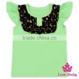 Baby Girls Flutter Sleeve Shirt Bulk Wholesale Kids Cotton Tank Tops Boutique Baby Girls Sleeveless Flutter Tees Girls Tank Tops thumbnail-4