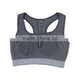 2014 New Style Breathable and Light Seamless Knitting Seamless Sexy Sport Bra thumbnail-1