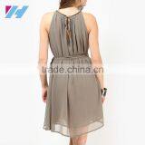 Korean Advanced Fashion Apparel Wholesale Women Summer Skater Dresses thumbnail-4