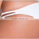 M863 Dingyang Fashion Sexy White Halter Metal Joint Split Bikini Swimwear thumbnail-6