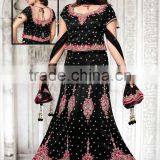 Semi Bridal Lehenga thumbnail-5