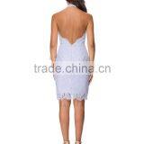 Sexy Backless Design Crossover Halter Neck Evening Dress Wholesale thumbnail-4