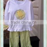 Easter Boutique Girl Clothing Spring 2017 Girls Clothing Sets Cheap Wholesale Ruffle Clothing thumbnail-1