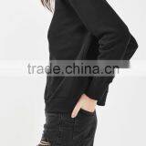 Women Fashionable Wearing Black Distressed High Waisted Denim Shorts thumbnail-4