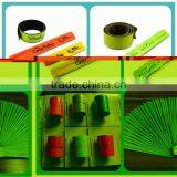 Fluorescent Ec-friendly Pass EN13356 Safety Reflective Slap Band thumbnail-4