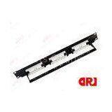 Female 18 Ports UTP Cat6 Patch Panel With Cable Rack Tray for 19 Inch