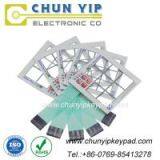 Custom Glass Panel Membrane Keypad With Window